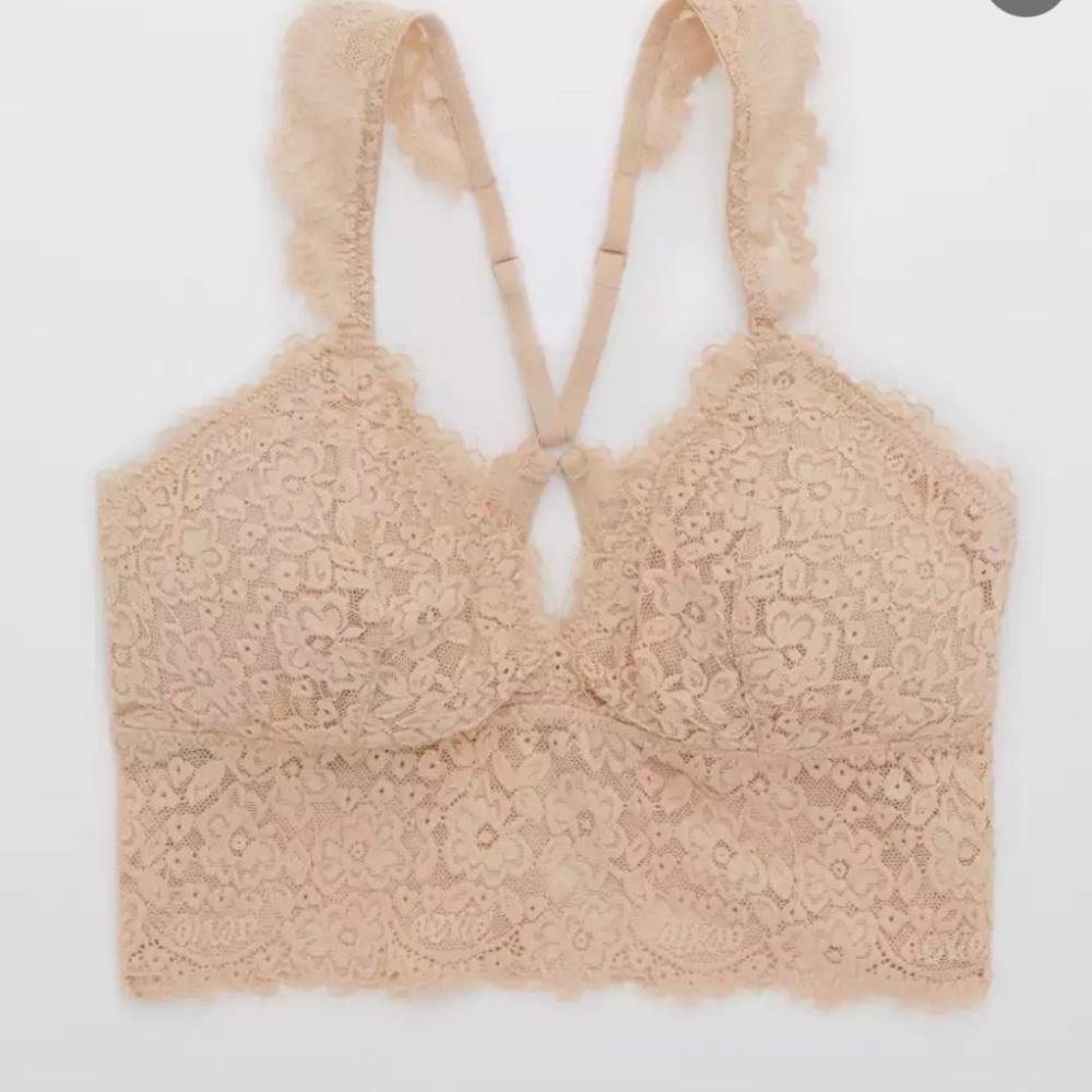 Aerie eyelash lace Razorback bralette
